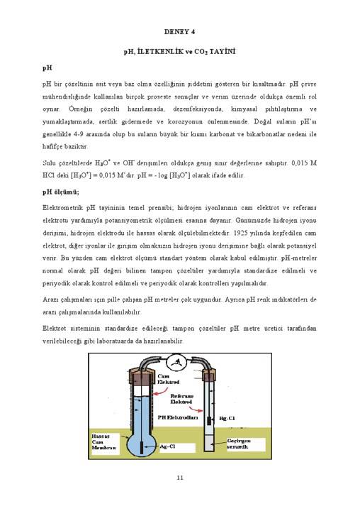 Çevre Kimyası Labratuvarı 1 dersi notları Deney foyu  üniversite vize final ( Slaytçı ÇEKİRGE )