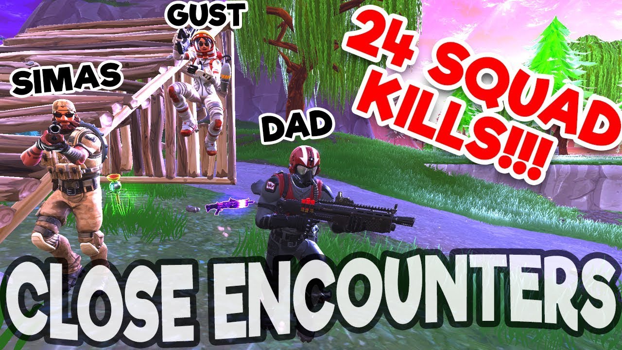 24 KILLS in FORTNITE CLOSE ENCOUNTERS BLOX4FUN SQUAD!!!