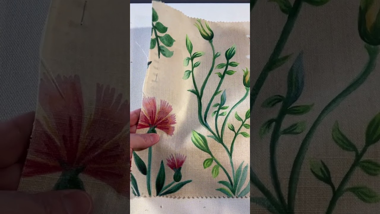 Lacefield Designs Botanica Sateen Slub Duck Parchment | Medium Weight Sateen, Duck Fabric | Home...