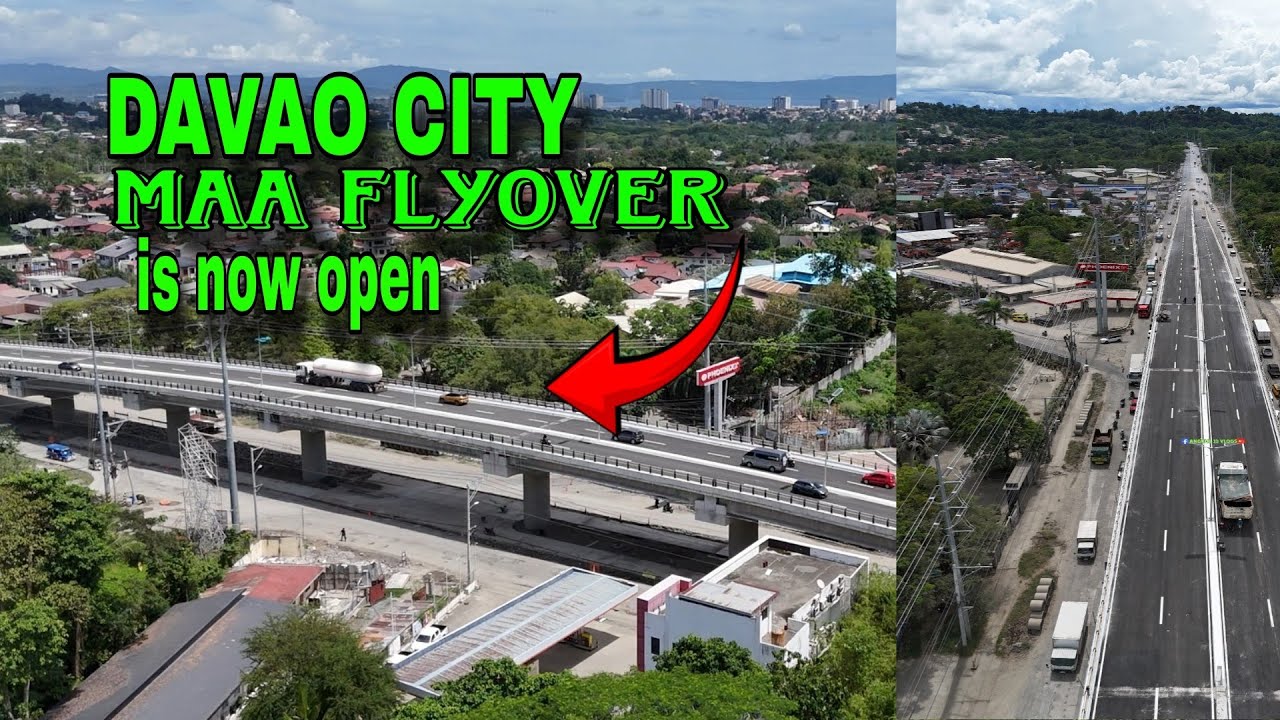 MAA FLYOVER DAVAO CITY NOW OPEN TO PUBLIC MOTORISTS / DAVAO CITY PHILIPPINES 
