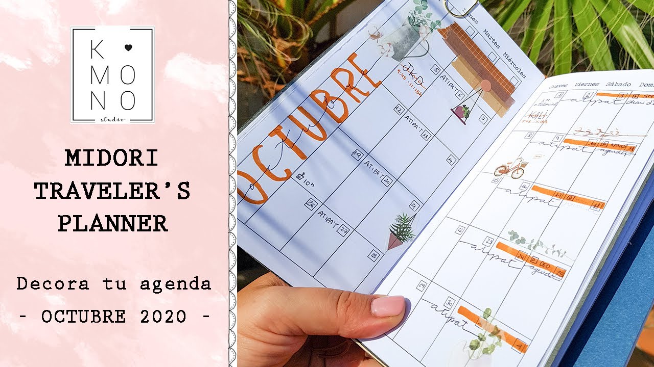 Decora tu agenda conmigo | Midori traveler's planner OCTUBRE