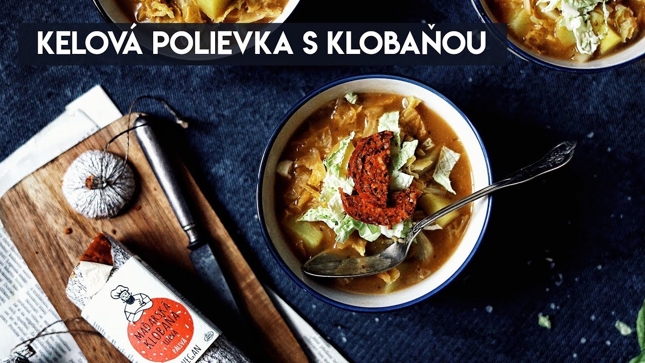 Kelová polievka s klobaňou | Vegan recept