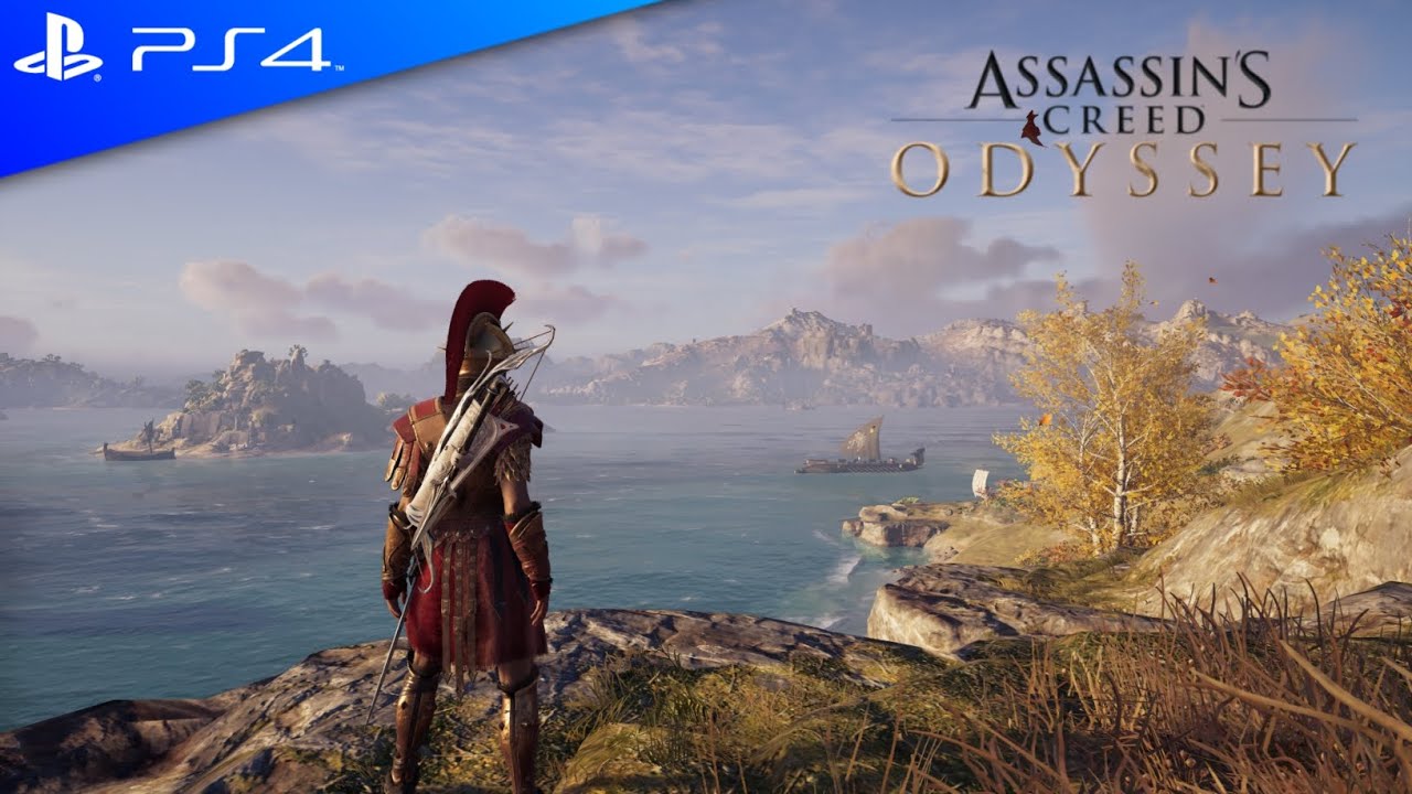 Assassin's Creed Odyssey - PS4 Slim gameplay