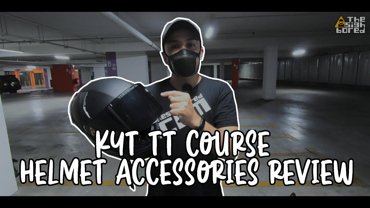 KYT | TT Course (TTC) | Dark Smoked Visor | 3D Rear Spoiler | Anti-fog Insert | Review