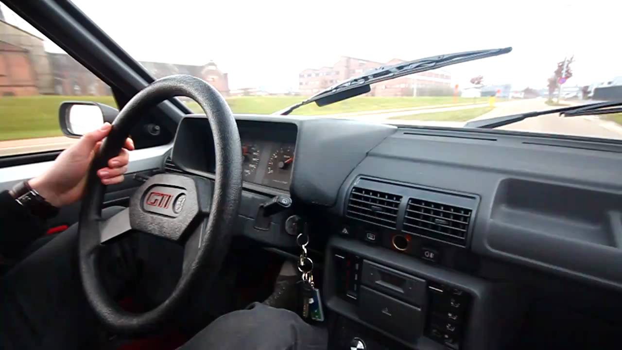 Peugeot 205 1.6 GTI in-car acceleration (720p HD)