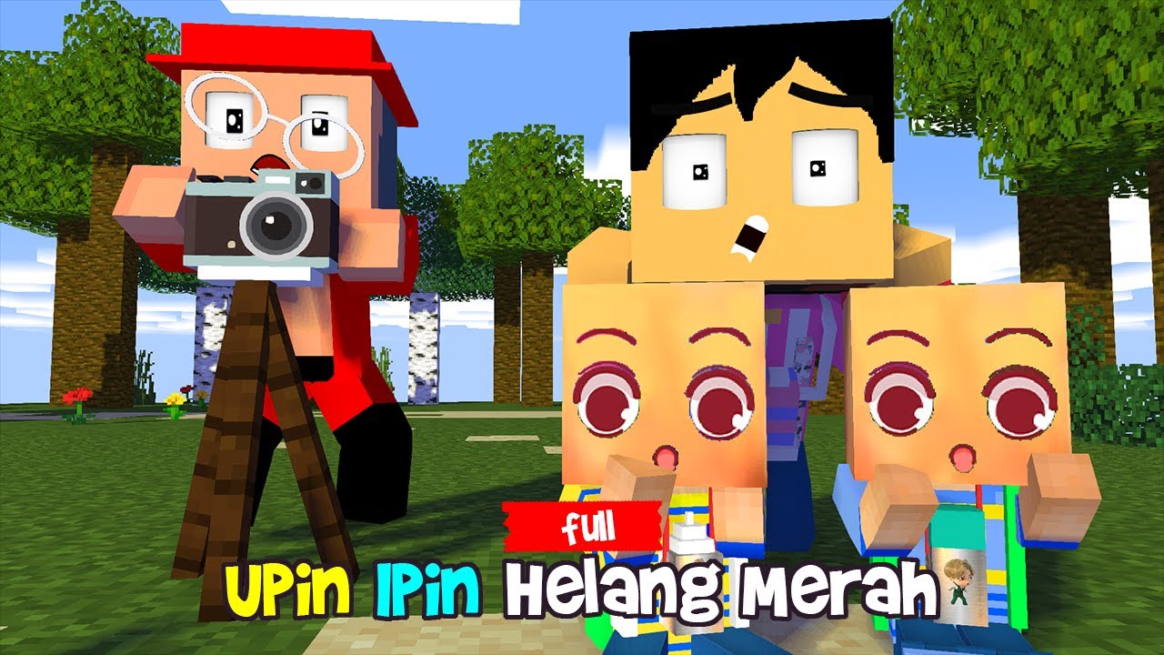 Upin Ipin Helang Merah FULL Minecraft | Upin & Ipin Terbaru Musim 15  (Tiru Aksi Upin Ipin Es Kepal)