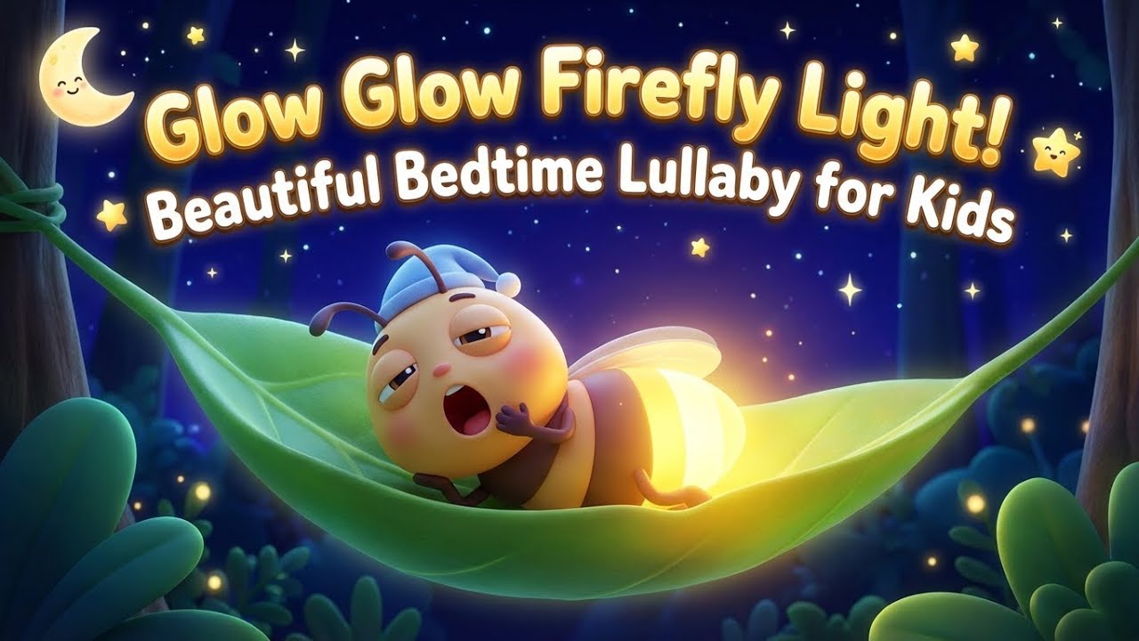 Glow Glow Firefly Light! ✨ Beautiful Bedtime Lullaby for Kids