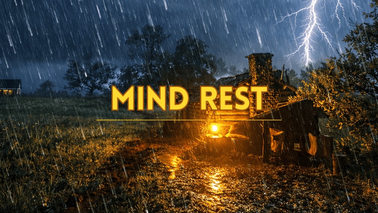 Heavy Rain & Thunderstorm Sounds For Sleeping 3 Hour