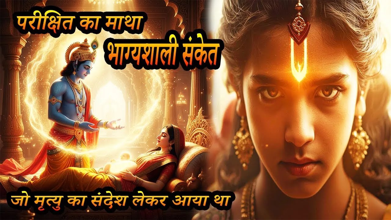 The miraculous mark on King Parikshit's forehead! राजा परीक्षित के माथे पर चमत्कारी निशान!
