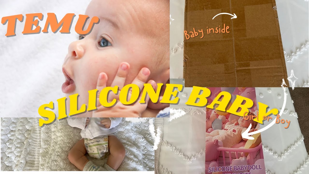 Box opening nuevo Bebe from  TEMU  full body Silicone details and price