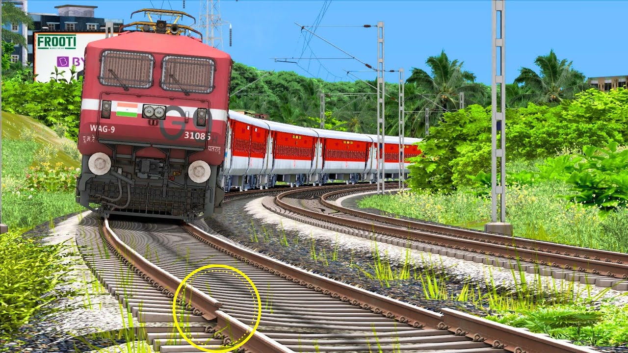TRAIN DANGEROUS RAILROAD CROSSING | BUMPY RAILROAD | RAILWORKS 3 | TRAIN SIMULATOR 2022 | NTG GAMING
