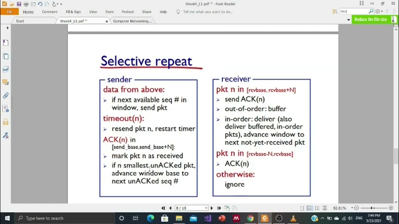Pipelined Protocols - Selective Repeat Protocol