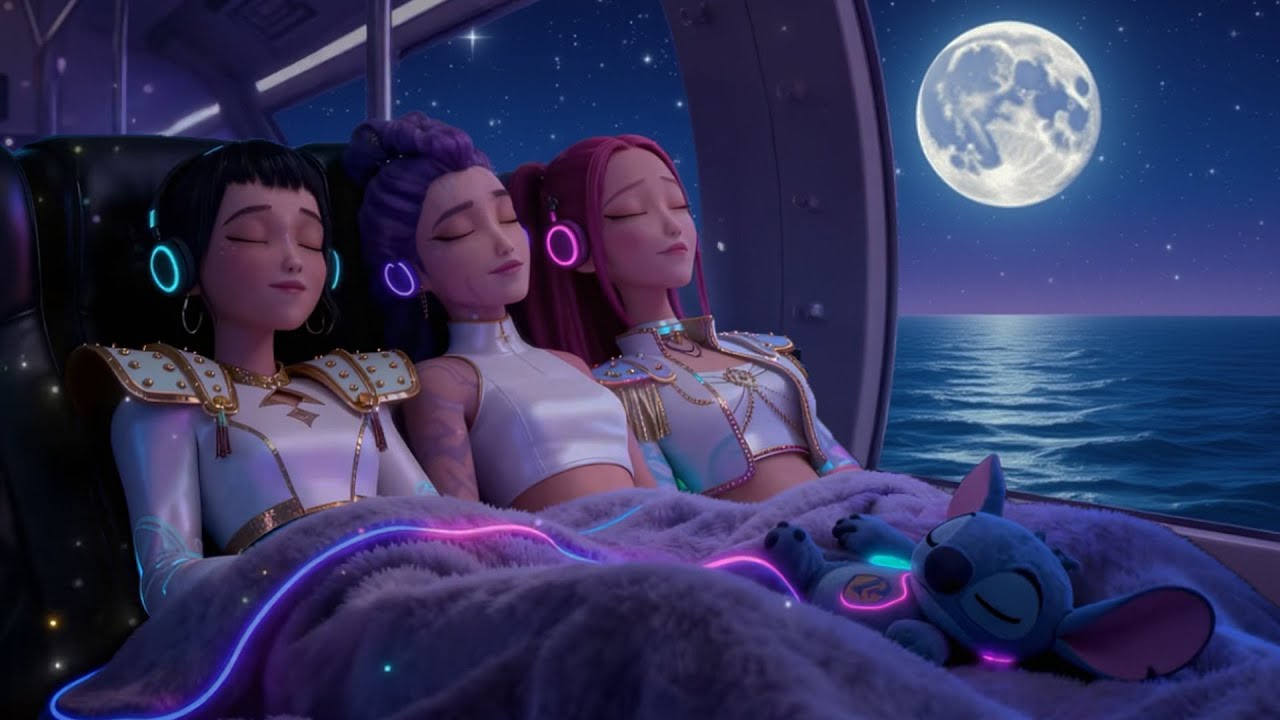 Instant Calm & Sleep 💤 Relaxing Huntrix Music for Stress and Anxiety Healing | Kpop Demon Hunters