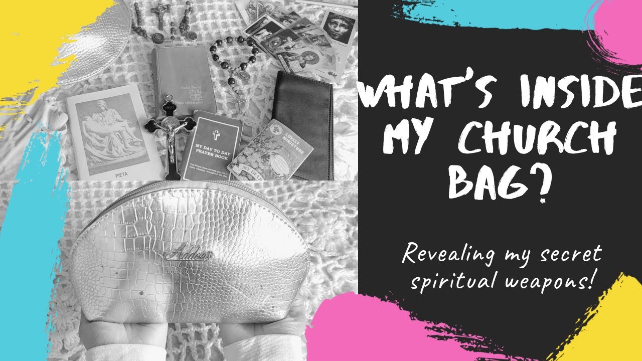 What's in my Church bag/Pouch | Minimalist Catholic Purse for Mass/Adoration | Bare Essentials daily