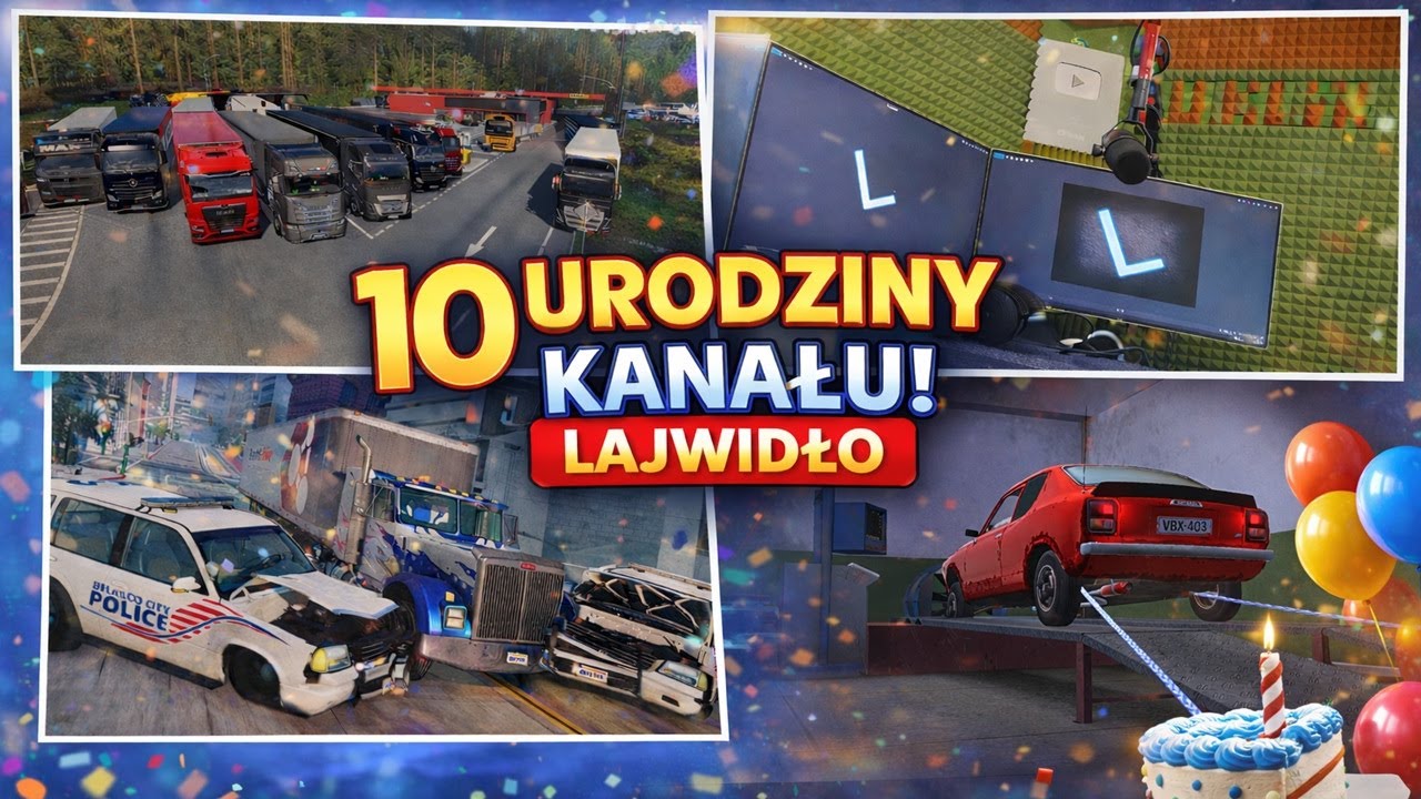 Urodzinowe Lajwidło z okazji 10 lat na YouTube