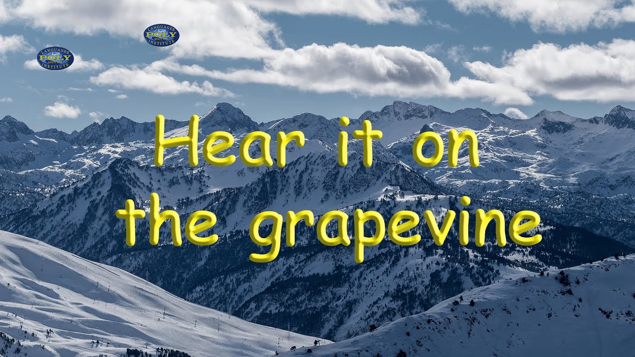 Hear it on the grapevine | American Idiom