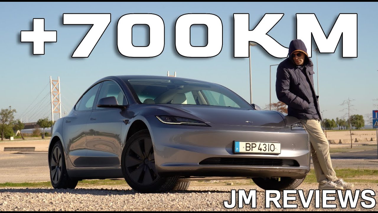 A TESLA LANÇOU UM MODEL 3 COM MAIS DE 700 KM DE AUTONOMIA!!!!! JÁ EM PORTUGAL!!!!! - JM REVIEWS 2024