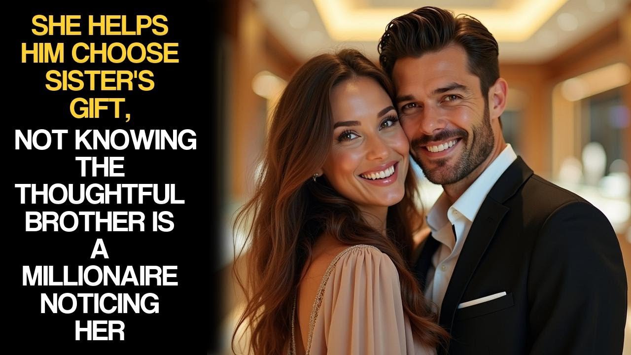 She Helps Him Choose Sister's Gift, Not Knowing The Thoughtful Brother Is A Millionaire Noticing Her