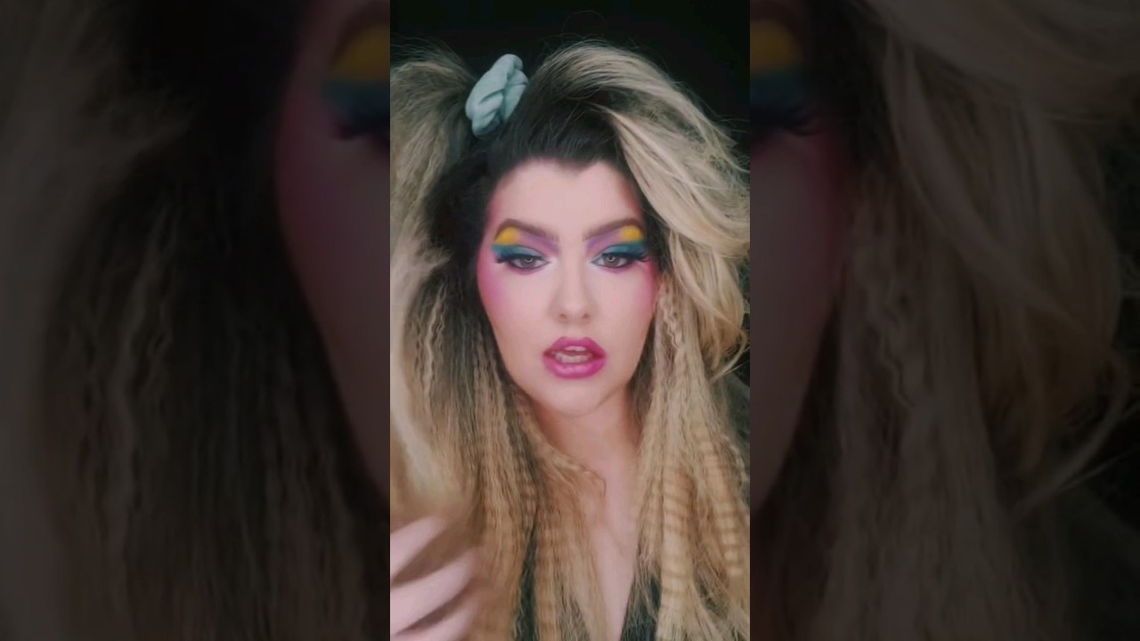 totally tubular hair 😎 #80s #80shair #80shairtutorial #crimpedhair #bighairdontcare #bighair #retro
