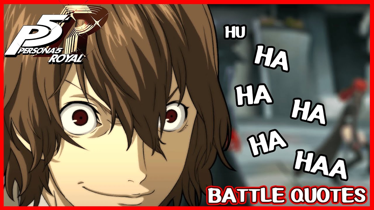 All Black Mask Akechi battle quotes - Persona 5 Royal