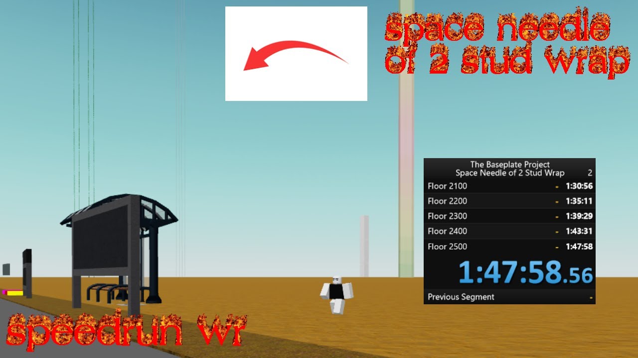 Space Needle of 2 Stud Wrap Speedrun in 1:47:58.560 (WR)