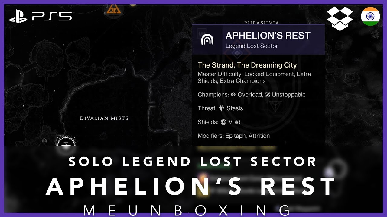 Solo Aphelion's Rest Legend Flawless Lost Sector  Strand Hunter Build #destiny2 #season20