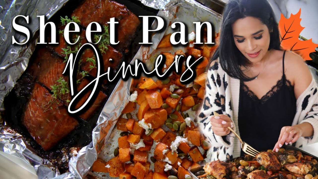 3 Easy Fall Sheet Pan Dinners! One Pot Meals 