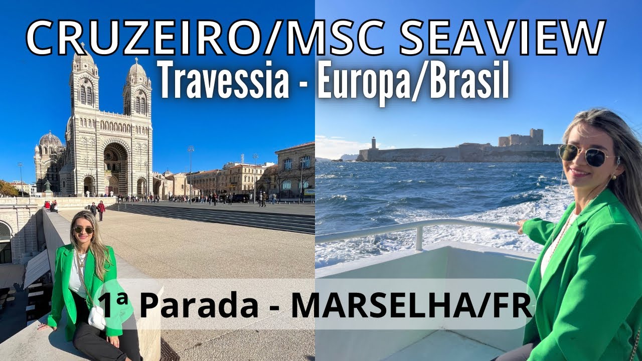 Tudo que eu fiz em um dia em MARSELHA. Cruzeiro travessia EUROPA - BRASIL MSC SEAVIEW