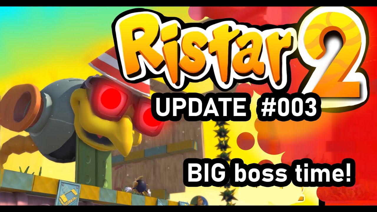 Ristar 2 Fangame (update #003) : New Ristar, facial expressions, enemies, combos, boss, and more!