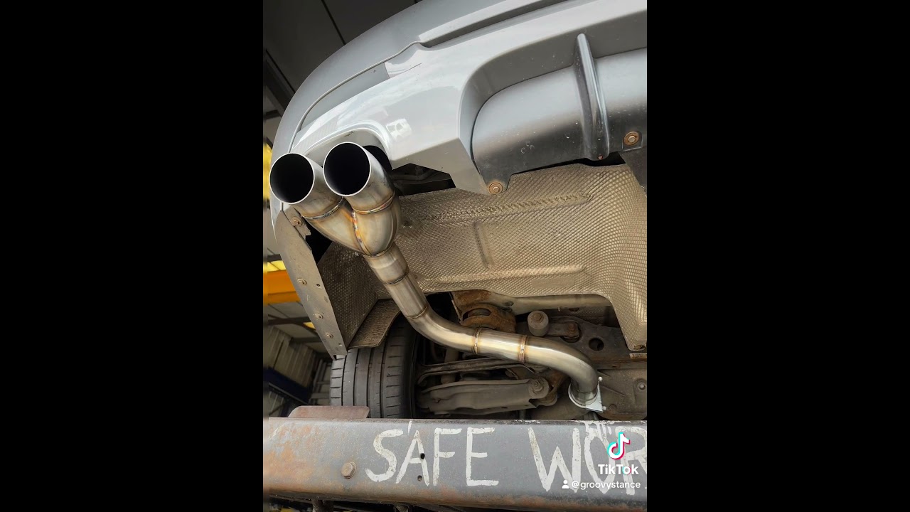 BMW 330d e92 decat downpipe + back box delete ! Insane noise from a diesel 💥💥 #bmw #hardcut