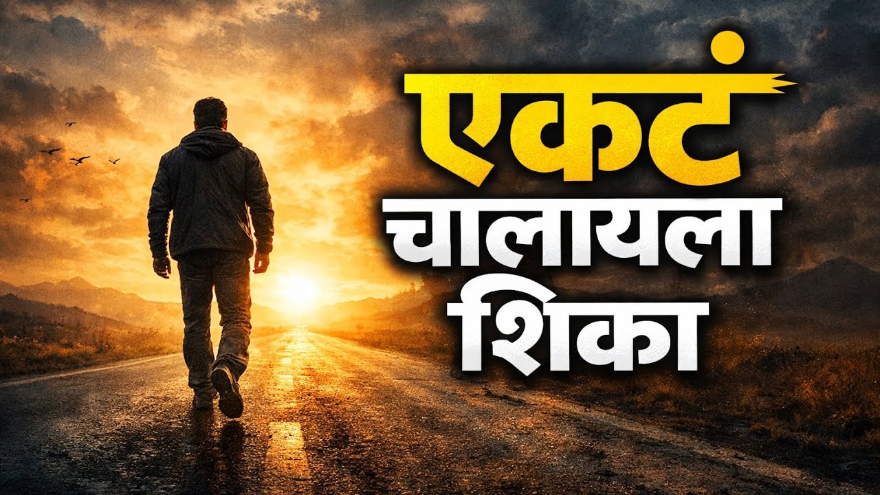 एकटं चालायला शिका, आयुष्य बदलेल | Powerful Marathi Motivation