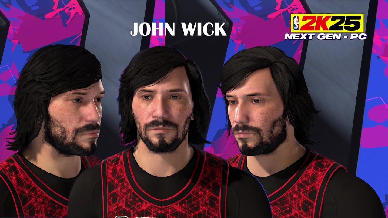 NBA2K25 & NBA2K26 - KEANU AS JOHN WICK - FACE CREATION!!!!!