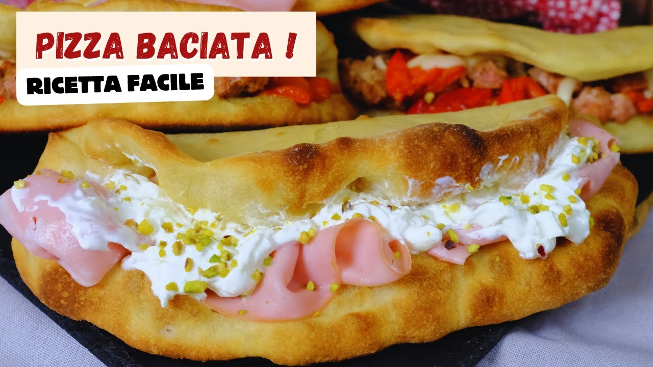 Pizza Sorriso Croccante: Ripieno con Mortadella, Stracciatella e Pistacchio 🍕 Una delizia unica!
