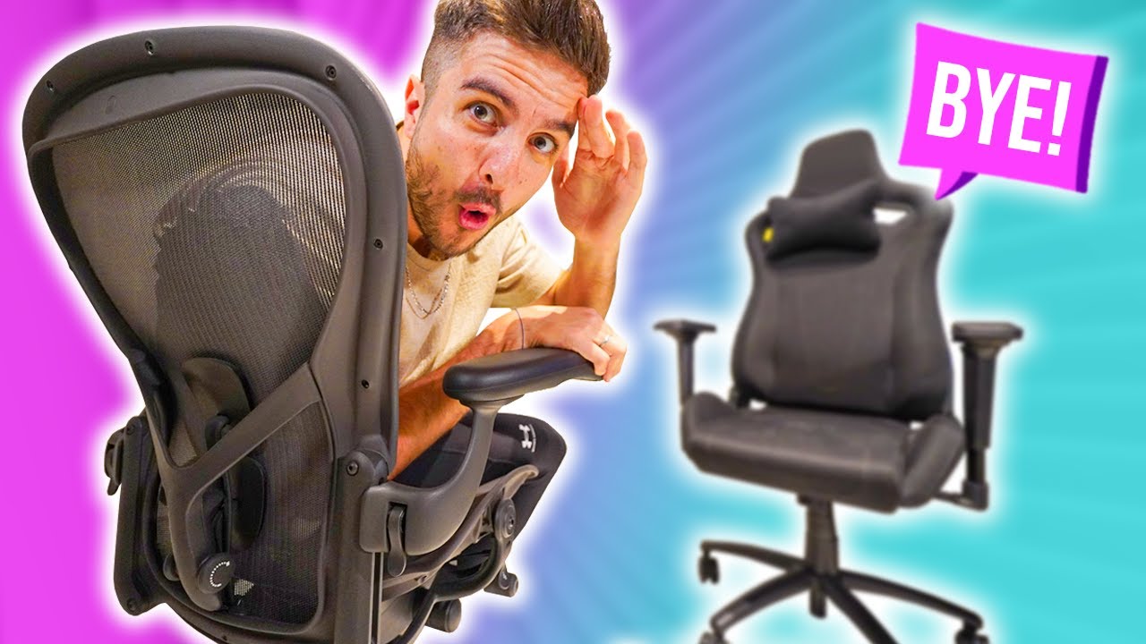 Adiós SILLAS GAMING 🔥 Hola SILLA ERGONÓMICA - HERMAN MILLER AERON