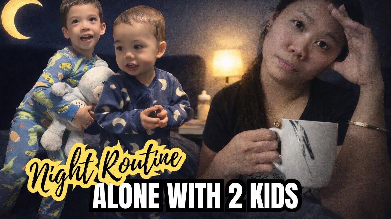 Real Night Routine with My 2 Kids🌙| Mom Life Vlog
