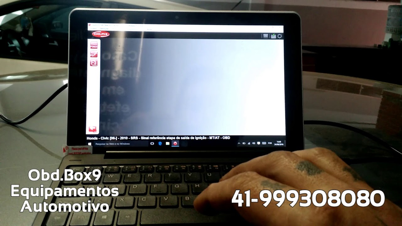 Delphi Autocom diagnosticando um Honda Civic 2010