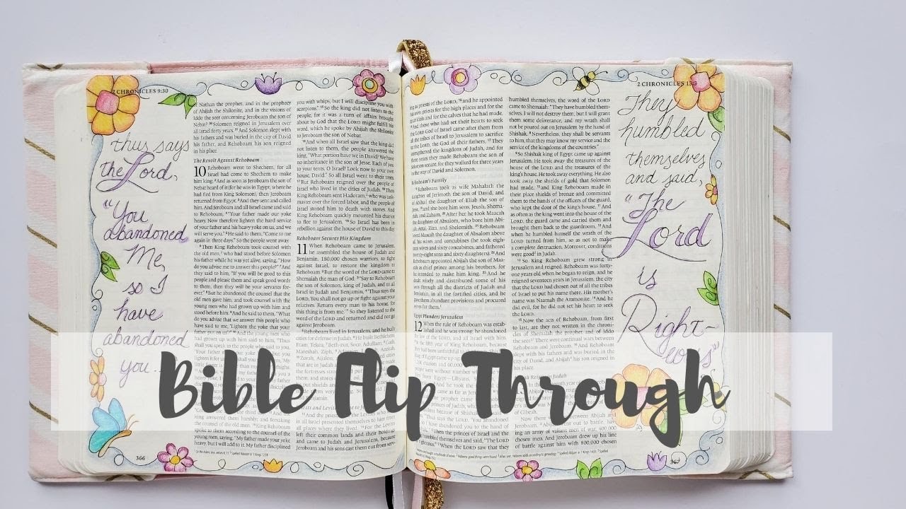 Bible Journaling Flip Through