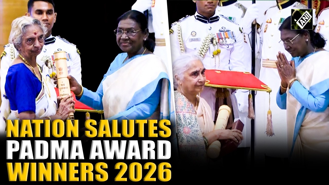 Padma Awards 2026 presented at Rashtrapati Bhavan celebrating excellence in multiple fields