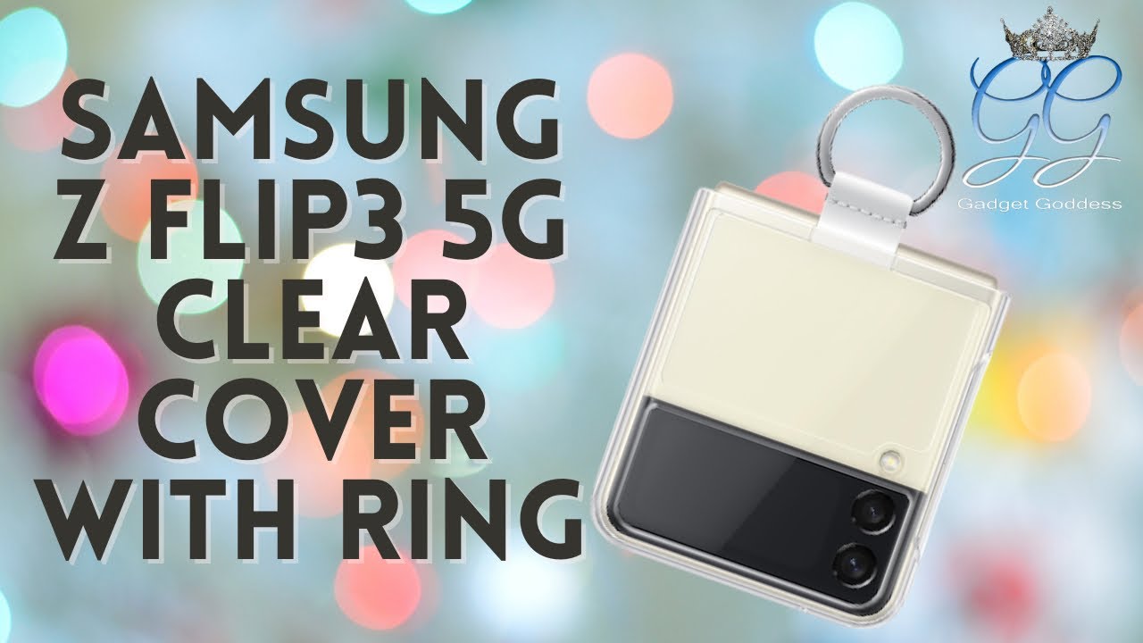 Samsung Galaxy OEM Z Flip 3 | Flip3 5G Clear Cover | Case with Ring
