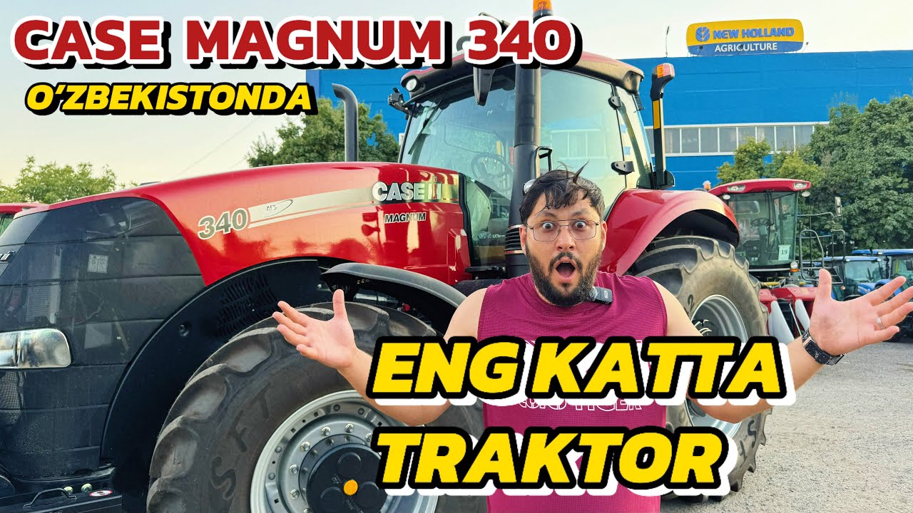 ЎЗБЕКИСТОНДАГИ ЭНГ КАТТА ТРАКТОР ОБЗОРИ ВА НАРХЛАРИ | CASE MAGNUM 340 TRAKTORI OBZORI VA NARXI