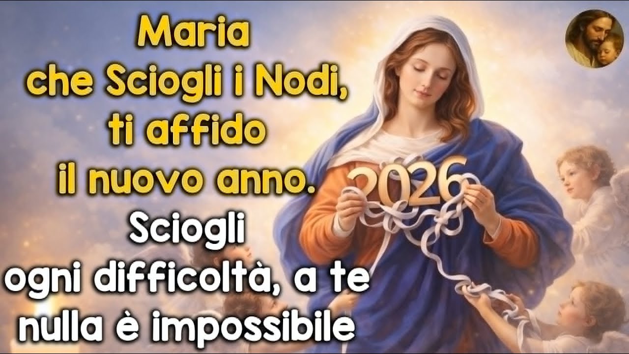 Maria che Sciogli i Nodi, ti affido il nuovo anno. Sciogli ogni difficoltà, a te nulla è impossibile
