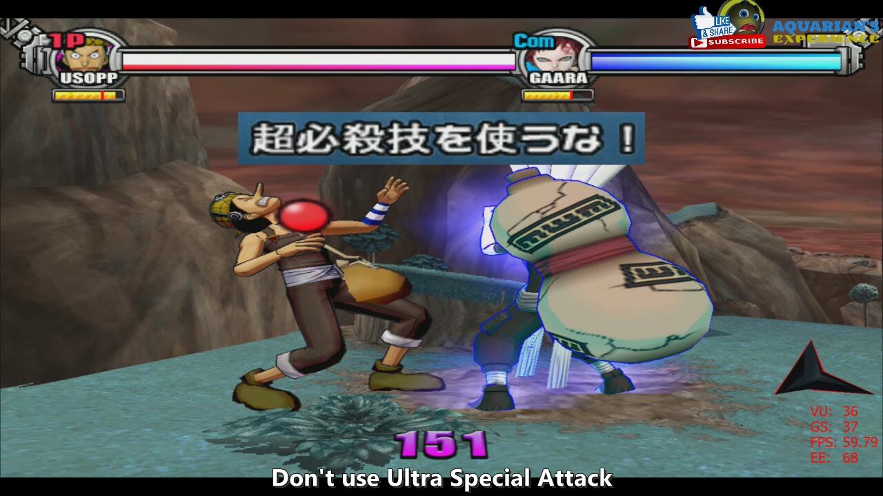 Battle Stadium DON PS2 - Don't use Ultra Special Attack