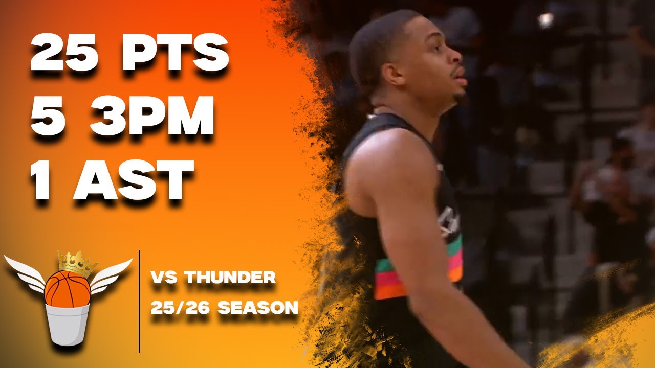 Keldon Johnson 25 Points vs Thunder Full Highlights! (12/23/2025)