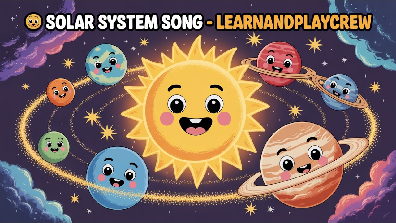 🚀 The Solar System Song – Dance Around the Sun! | Space Songs for Kids | LearnAndPlayCrew