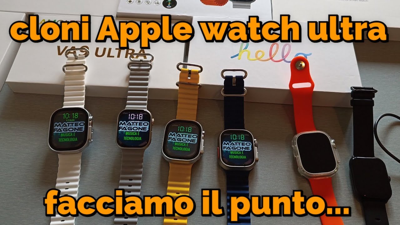 CLONI APPLE WATCH ULTRA: HK8 PROMAX, HELLO WATCH 3, VA9 PRO, VA9 ULTRA, X8 ULTRA