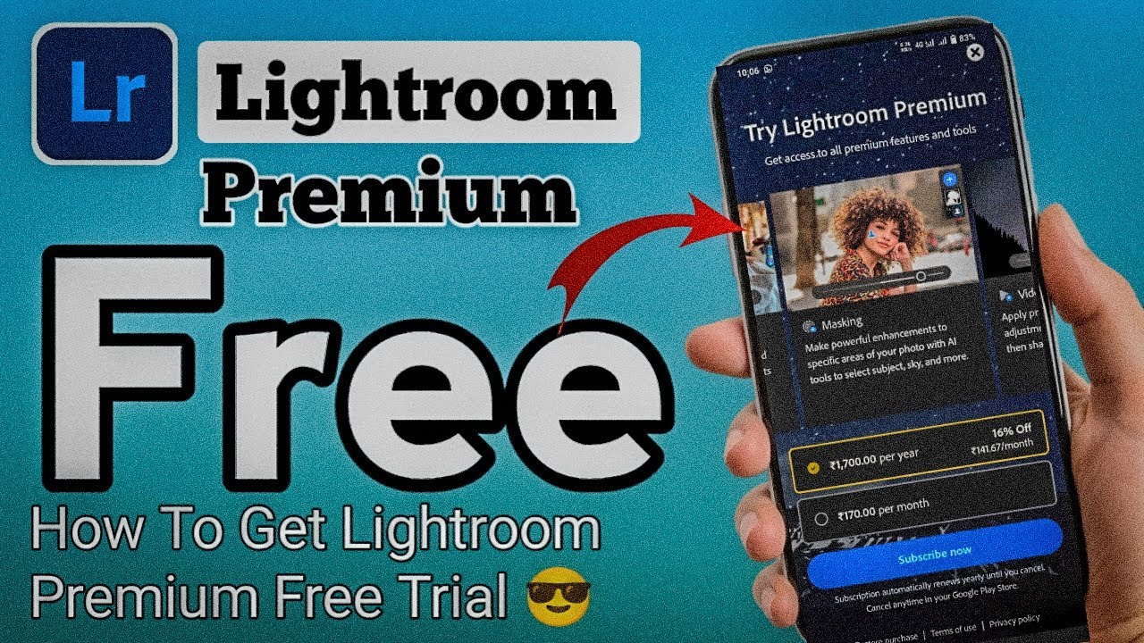 How to get Lightroom Premium Free trial 😎 Lightroom Pro Version Free Download 🔥