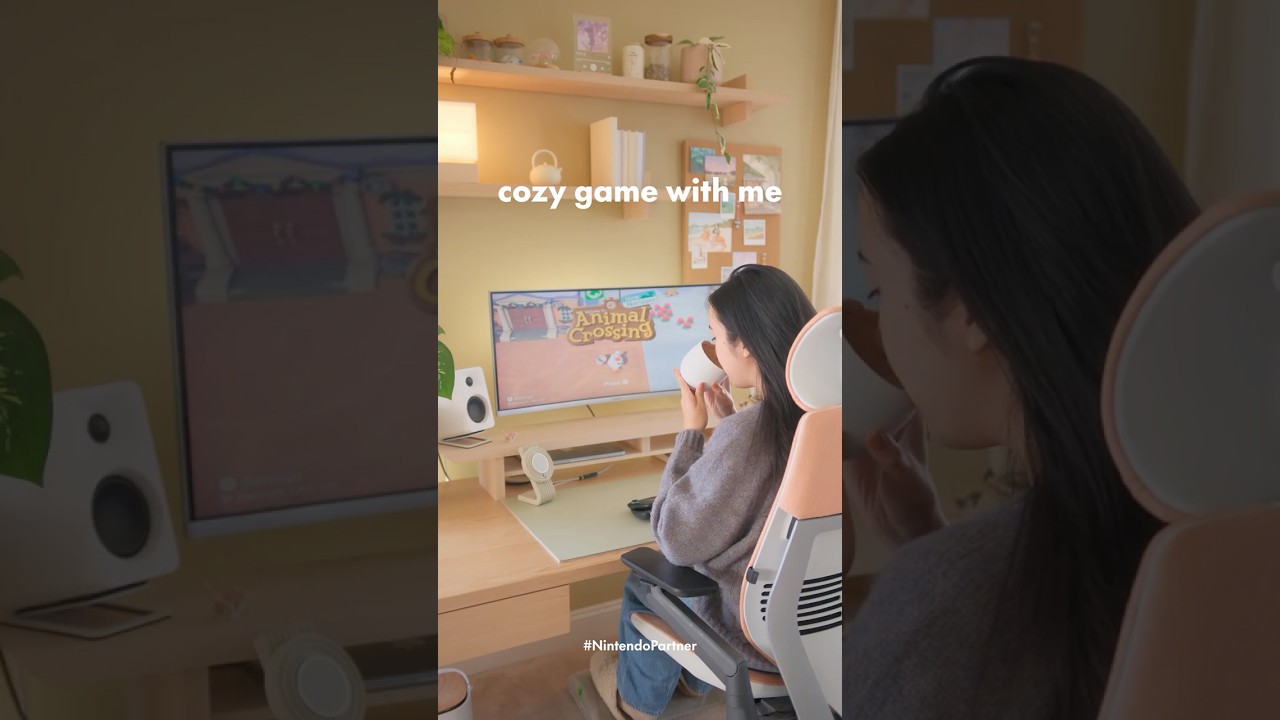 cozy gaming playing animal crossing new horizons! 🍃 