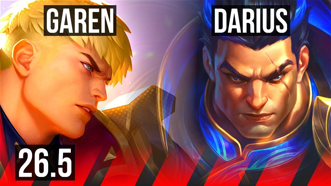 GAREN vs DARIUS (TOP) | Good KDA: 12/1/2 | EUW Diamond | 26.5