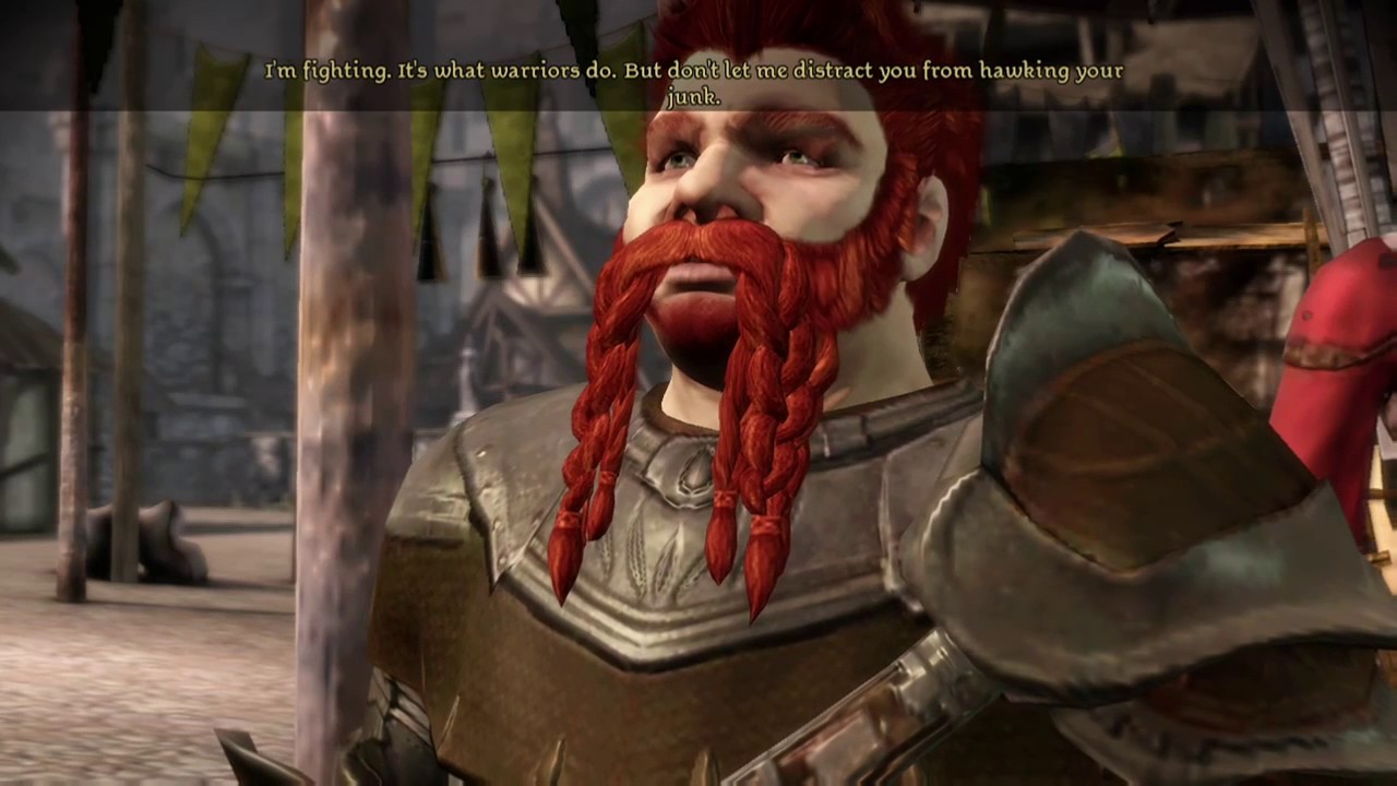 Dragon Age: Origins - Steve Blum (Gorim) talks to Steve Blum (Oghren)