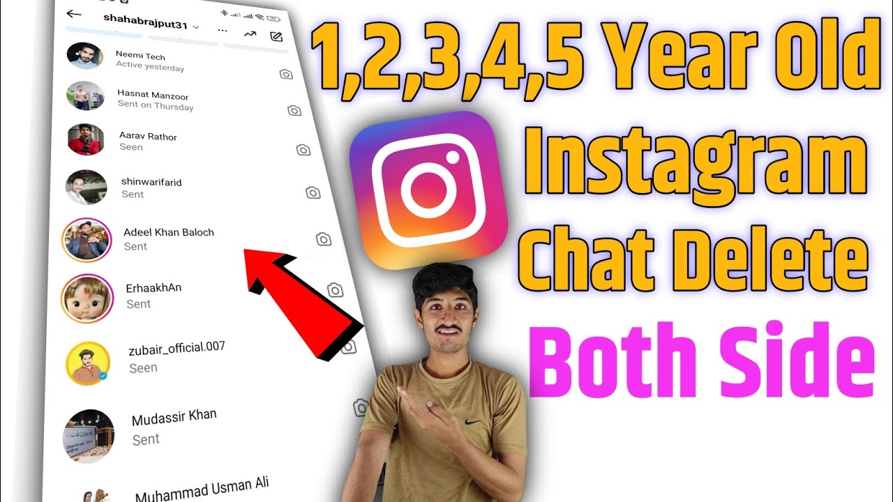 How to delete Instagram chat, how to delete Instagram chat from both sides